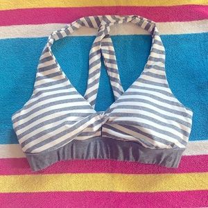 Splendid Studio Striped Twist Bra